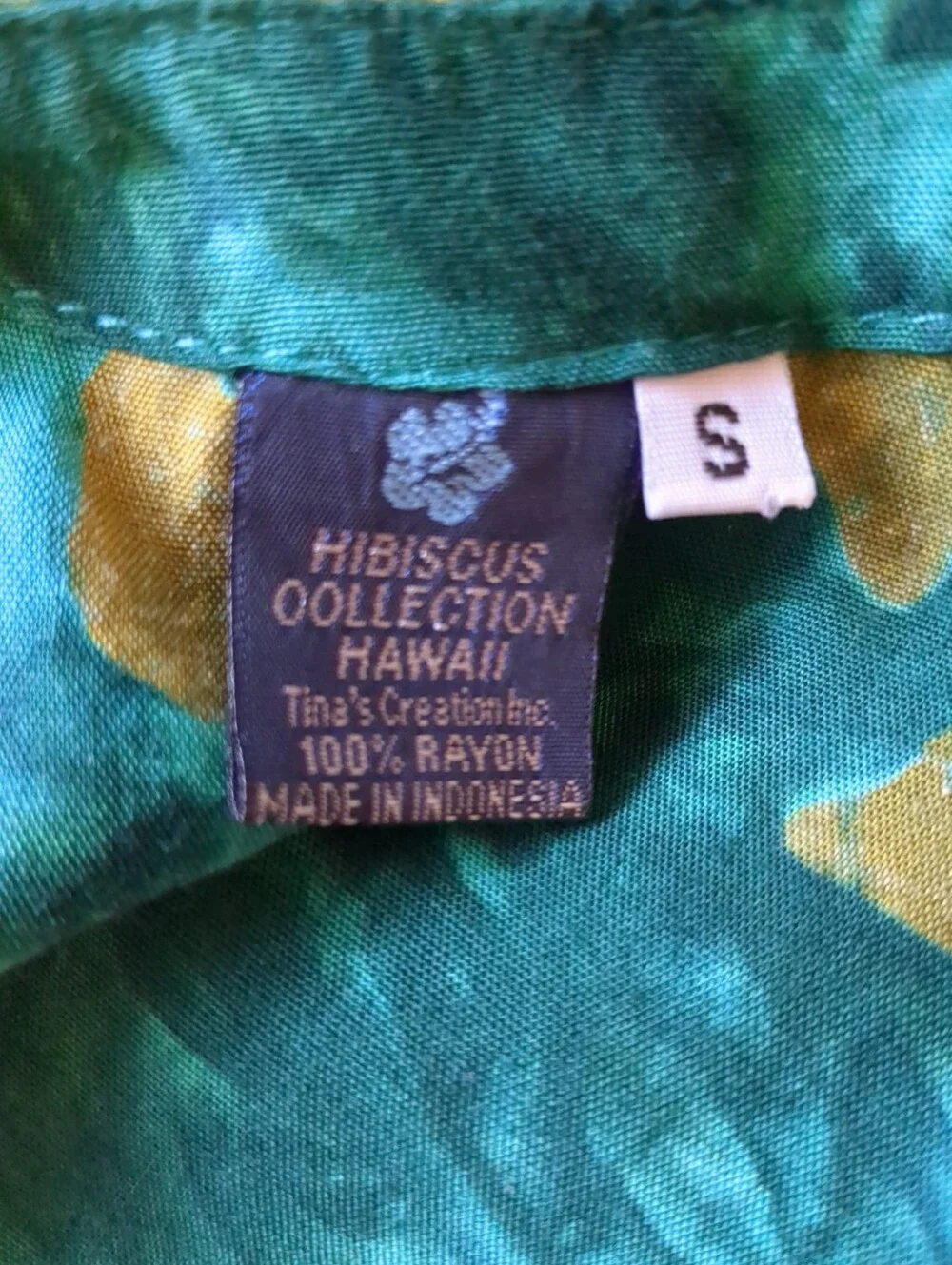 ‼️ HIBISCUS COLLECTION Batik Dress Sz S Boho Hawaiian  Sleeveless Midi - Picture 3 of 6